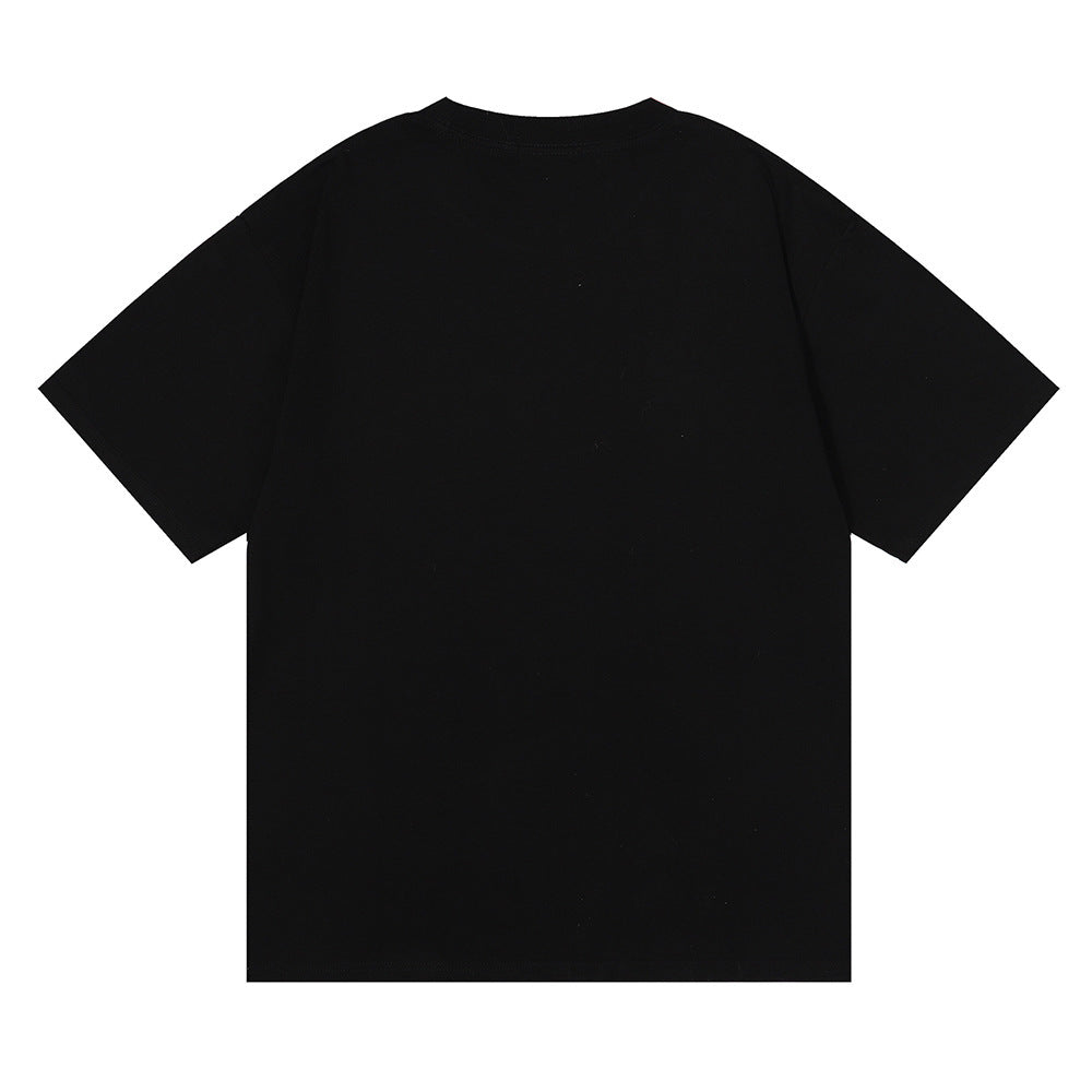 Rhude T-shirt Micro Label Alphabet Art Abstract Short Sleeve T-shirt