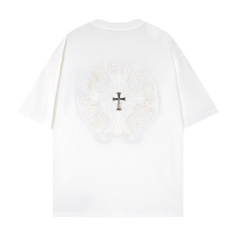 Chrome Heart T Shirts Crowe T-Shirt Summer Short Sleeve Street Hip Hop