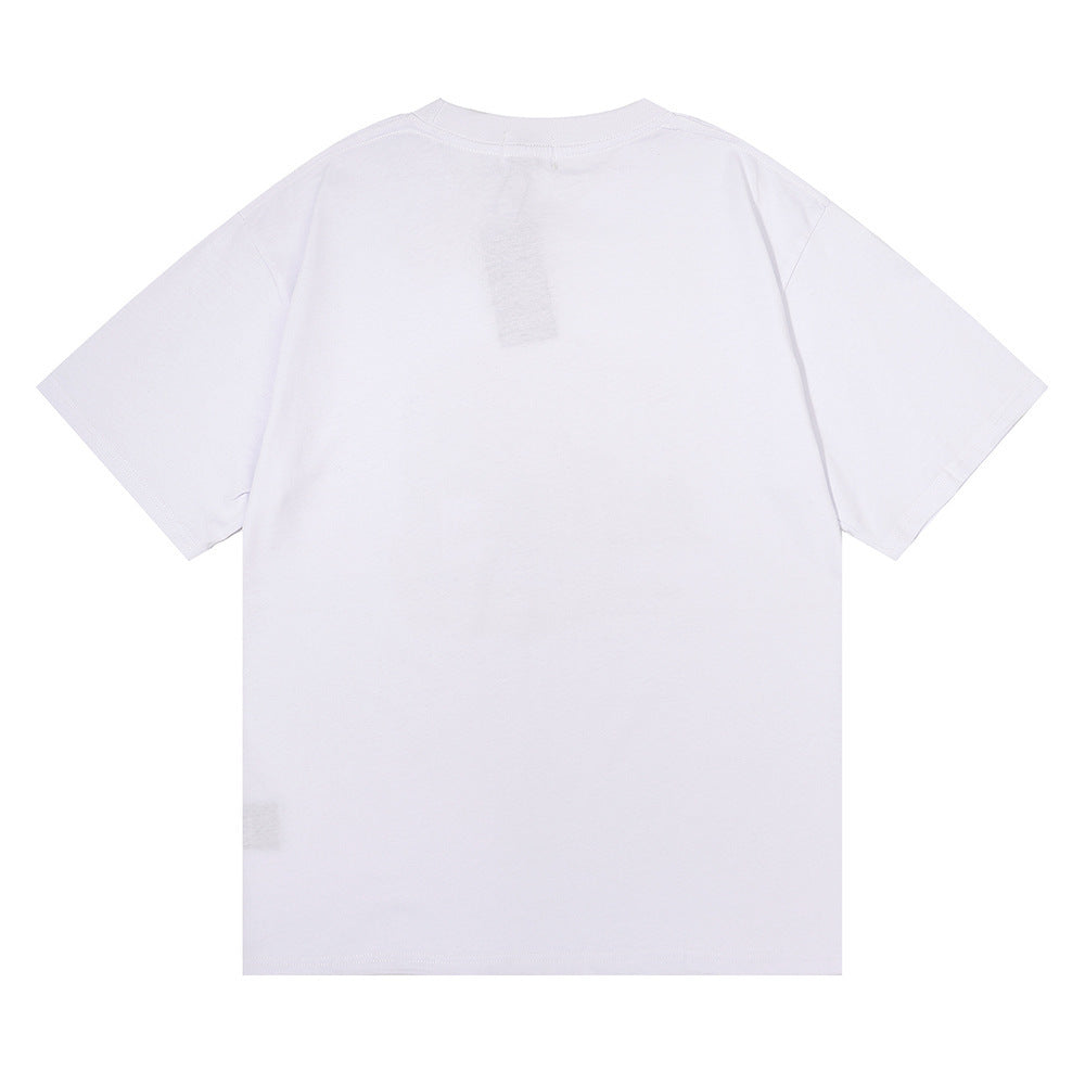 Rhude T-shirt Rose Mirror Print Short Sleeve T-shirt