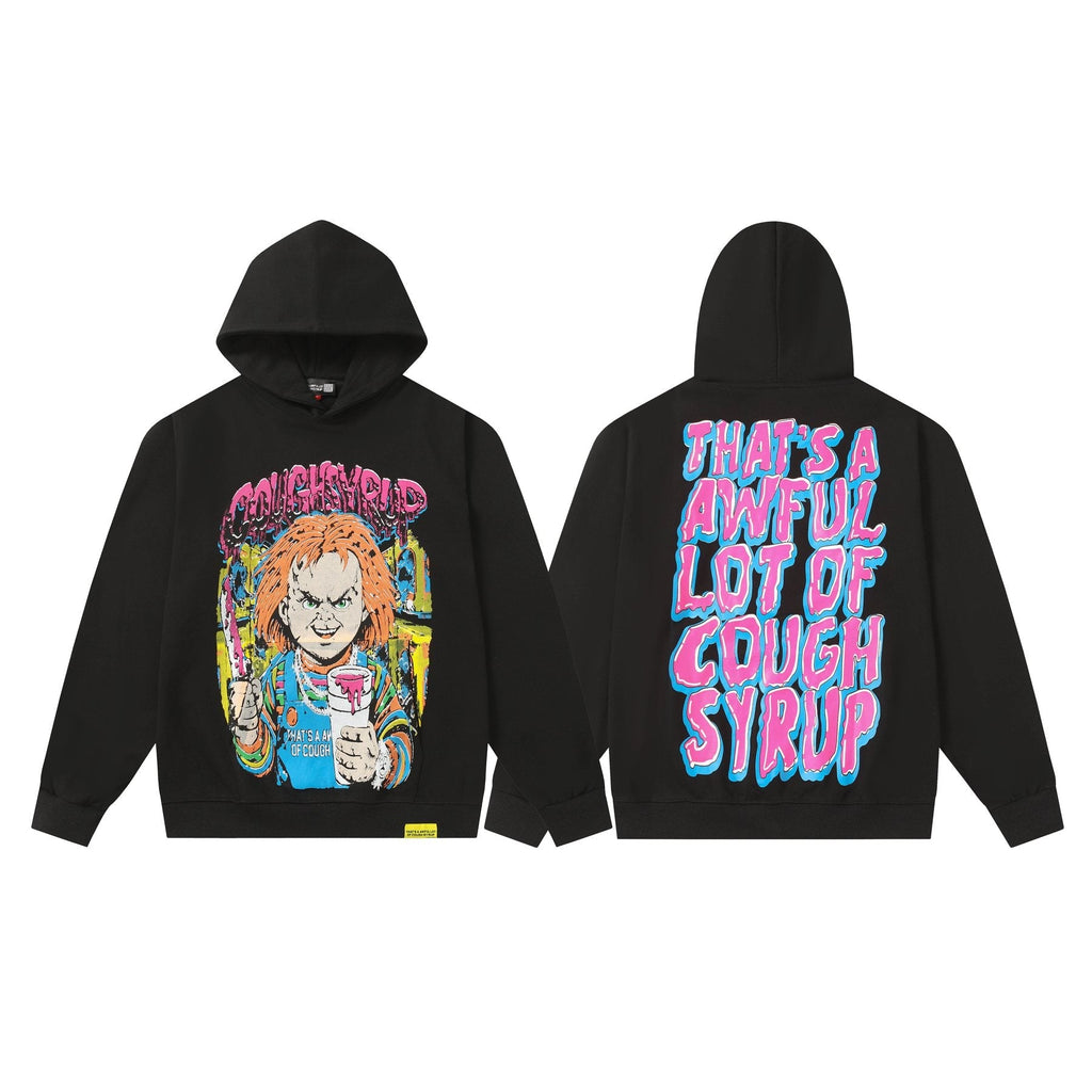 THAT'S A AWFUL LOT OF COUGH SYRUP Star Graphic Hoodie ¡ª front