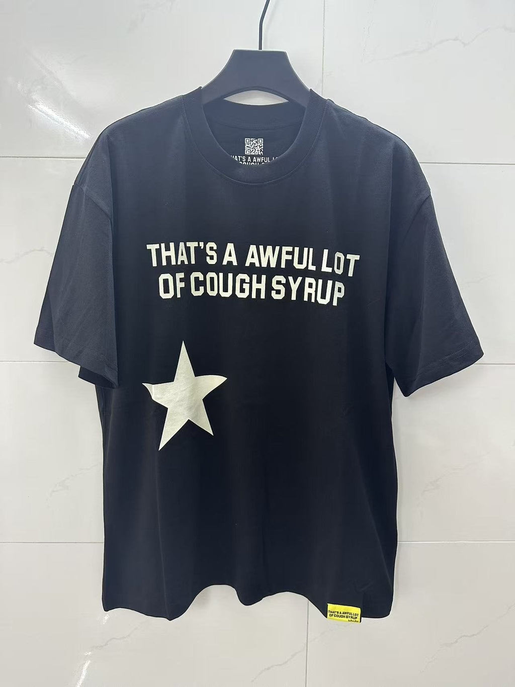 THAT'S A AWFUL LOT OF COUGH SYRUP Star Graphic Short-Sleeve T-Shirt ¡ª front