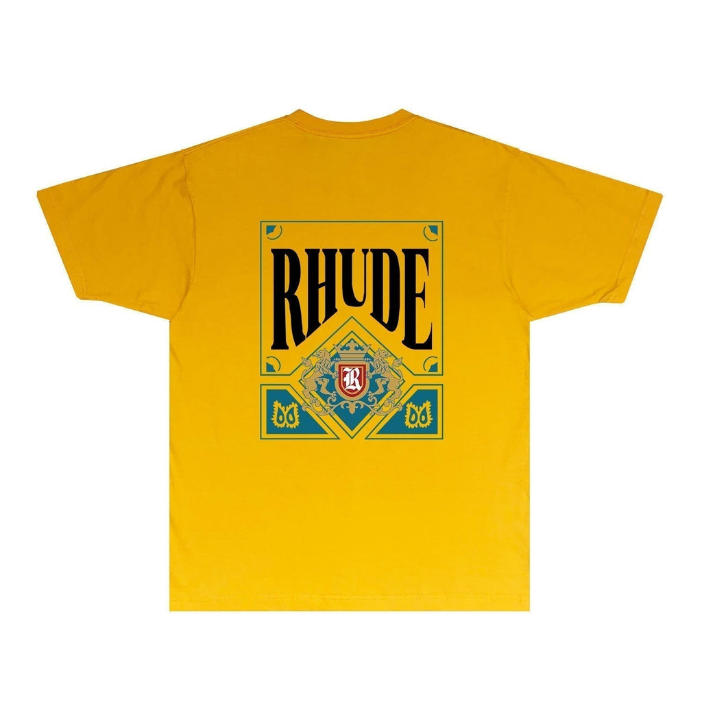Rhude T-shirts Printed Trendy Pure Cotton